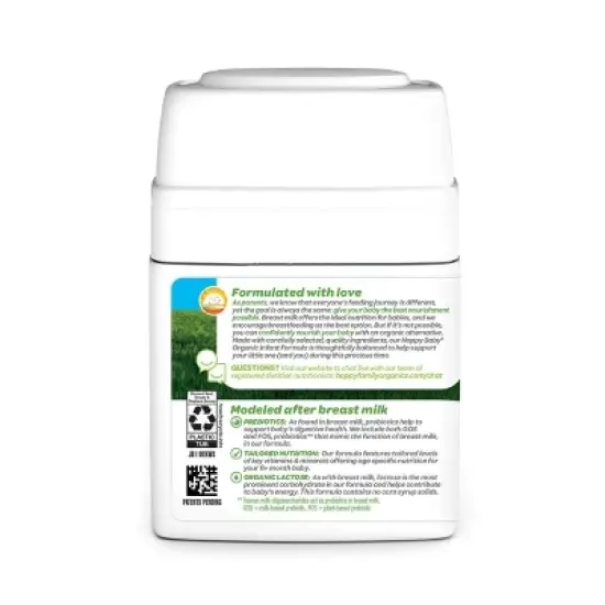 HappyBaby Stage 2 Organic Powder Infant Formula - 21oz image {4}