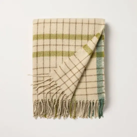 Plaid Lightweight Throw Blanket - Hearth & Hand&trade; with Magnolia image {5}