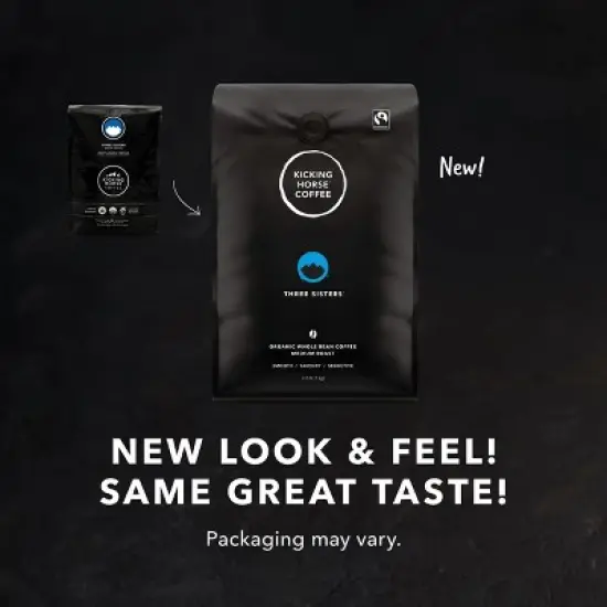 Kicking Horse Coffee Three Sisters Medium Roast Whole Bean 2.2 Pound - Certified Organic Fairtrade Kosher Coffee image {5}