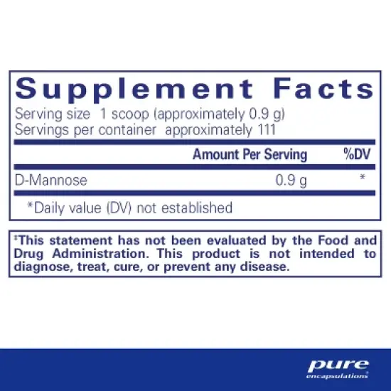 Pure Encapsulations D-Mannose Powder - for Urinary Tract Support - Urinary Tract Support & Bladder Health* - Easy Dissolve - Non-GMO & Vegan image {1}