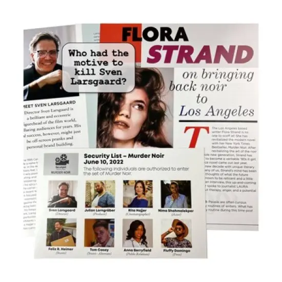 University Games Murder Mystery Party Case Files: Murder Noir Board Game image {5}