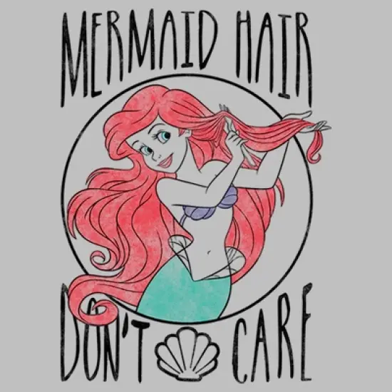 Women's The Little Mermaid Ariel Hair Don't Care T-Shirt image {1}