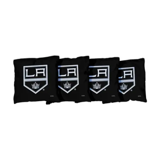 NHL Los Angeles Kings Corn-Filled Cornhole Bags Black - 4pk image {1}