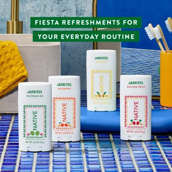 Native Deodorant for Women & Men - Limited Edition Jarritos - Mandarin - 2.65oz image {6}