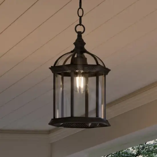 Urban Ambiance Luxury Transitional Outdoor Pendant 13.625''H x 7.5''W,  Olde Bronze Finish,  Greensboro Collection, UHP1373 image {7}