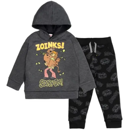 Scooby-Doo Scooby Doo Fleece Hoodie & Pants Charcoal Heather Grey / Black  image {9}