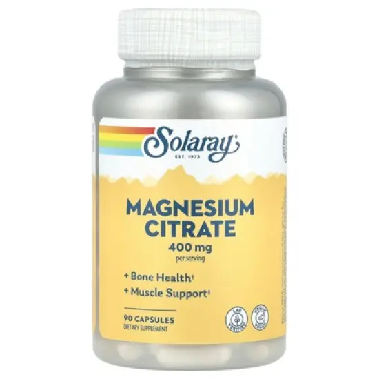 Solaray Magnesium Citrate, 90 Capsules (133 mg per Capsule) image {4}