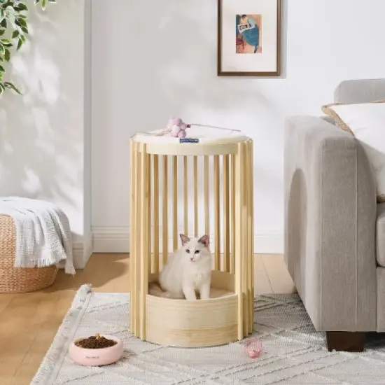 Sam's Pets Yves 24"Cat Tower in Natural oak image {9}