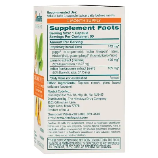 Himalaya Curcumin Complete for Joint Support, 372 mg, 60 Capsules, 1 Month Supply image {2}