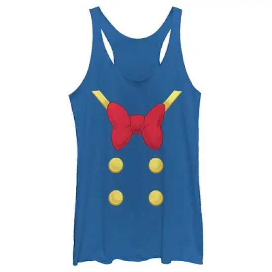 Women's Mickey & Friends Donald Costume Racerback Tank Top image {3}