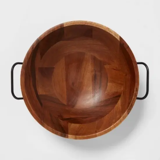 123oz Wood Serving Bowl Black - Threshold&trade; image {2}