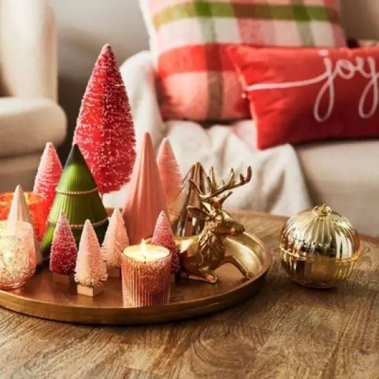 17.6" Round Aluminum Tray Gold - Threshold&trade; image {9}