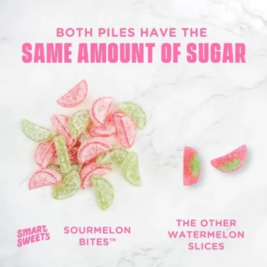 SmartSweets, Sourmelon Bites, Watermelon, 1.8 oz image {6}