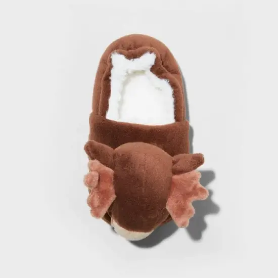 Toddler Boys' Mo Moose Slippers - Cat & Jack&trade; Brown image {2}