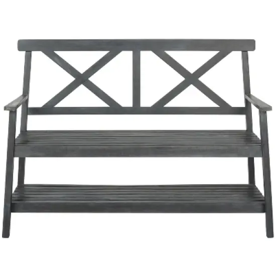 Mayer 2 Seat Bench - Outdoor - Safavieh image {9}