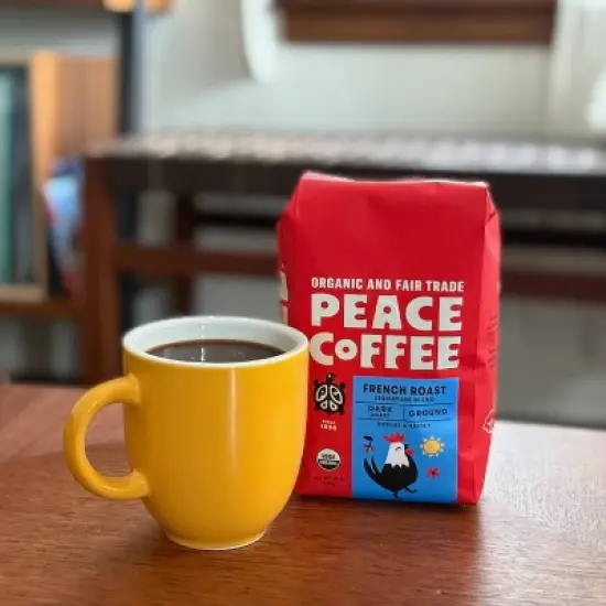 Peace Coffee French Roast Ground Coffee - 36oz/3ct image {3}
