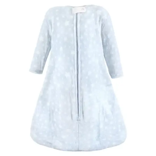 Hudson Baby Infant Boy Plush Sleeping Bag, Sack, Blanket, Blue Stars image {2}