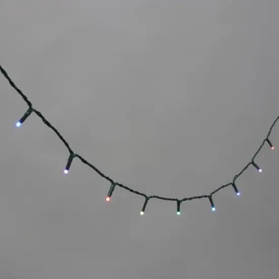 200ct LED Philips ChromaBright App Controlled Indoor/Outdoor Concave String Lights Multi-Colored with Green Wire image {6}
