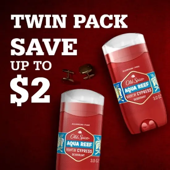 Old Spice Deodorant Aqua Reef Twin Pack - 3oz/2pk image {7}