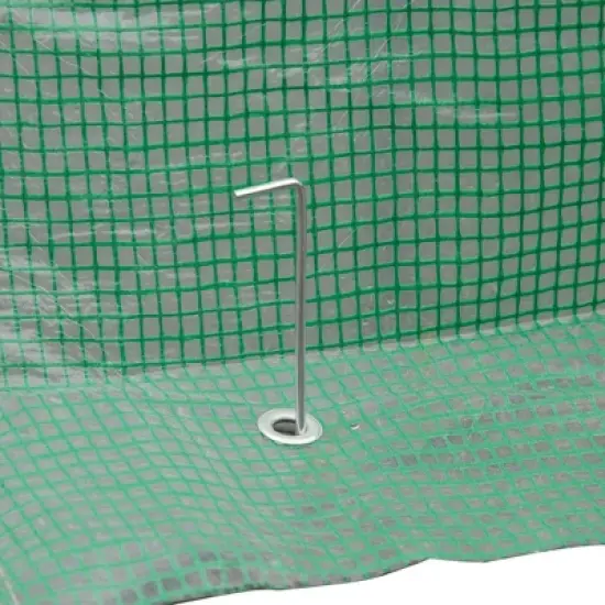 OutsunnyPortable Pop-up Walk-in Greenhouse with Roll-up Door image {7}