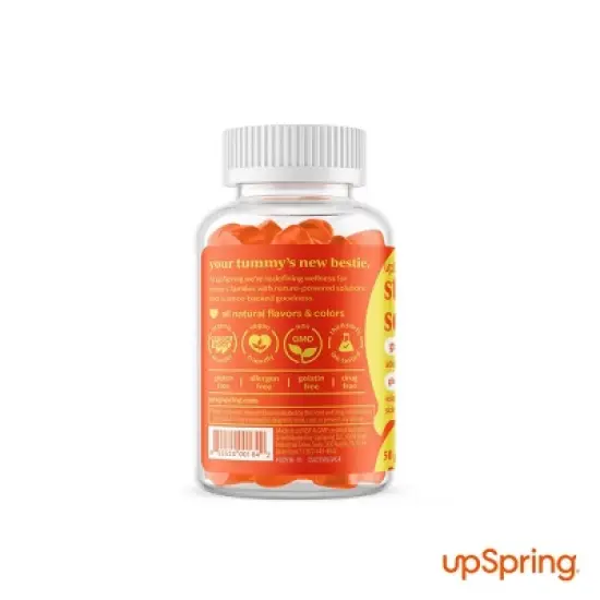 UpSpring Stomach Settle Nausea Relief Gummies - Lemon Ginger - 50ct image {3}