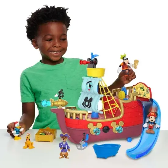 Disney Junior Mickey Mouse Funhouse Treasure Adventure Pirate Ship image {1}