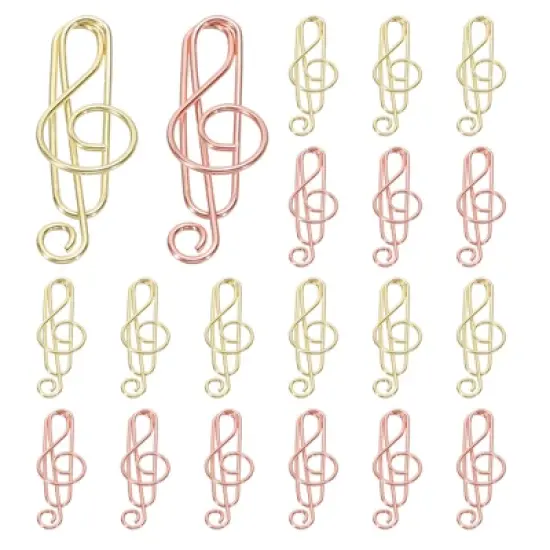 Unique Bargains Metal Funny Bookmarks Planner Decorative Exquisite Paper Clip 20 Pcs image {5}