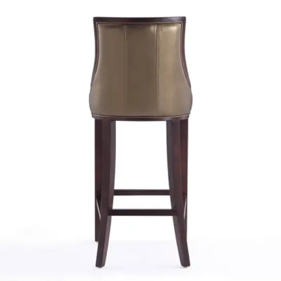 Fifth Avenue Upholstered Beech Wood Faux Leather Barstool - Manhattan Comfort image {5}