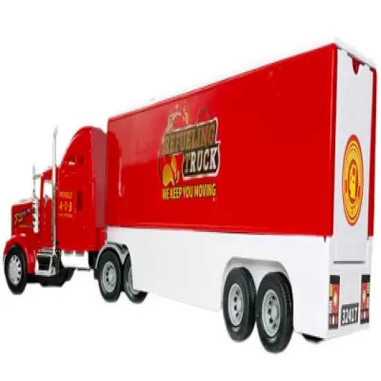 Big Daddy - Pop_Open Playset Gas Station Big Rig Semi Toy Truck & Mini Race Play Cars image {1}