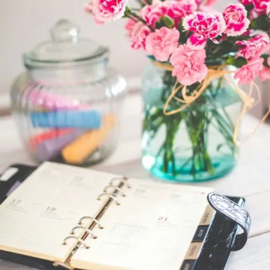 Unique Bargains Cute Journaling Leather Marble A5 Diary with Lock 120 Pages image {4}