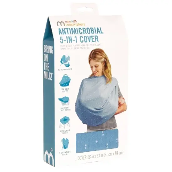 Milkmakers Antimicrobial Multi-Use 5-in-1 Nursing cover - Hipsteria Dots image {7}