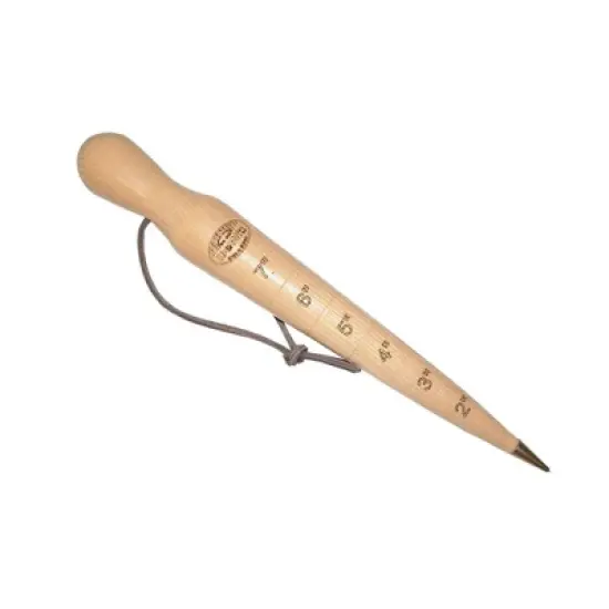 Handcrafted Ash Wood Dibber with Brass Tip &ndash; Engraved Depth Measurements, Perfect for Planting Seeds, Bulbs, and Potatoes image {4}