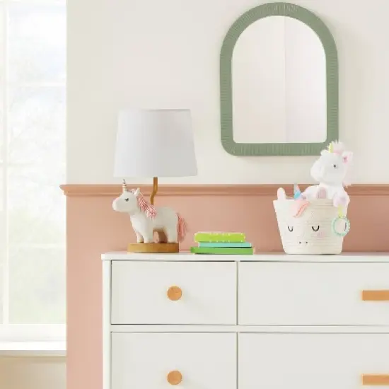 Plush Unicorn Table Lamp Includes LED Light Bulb - Cloud Island&trade; image {1}