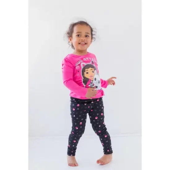 Dreamworks Gabby's Dollhouse Pandy Paws Gabby Girls T-Shirt and Leggings Outfit Set Toddler image {1}