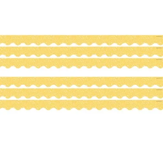 Teacher Created Resources&reg; Composition Yellow Scalloped Border Trim, 35 Feet Per Pack, 6 Packs image {4}