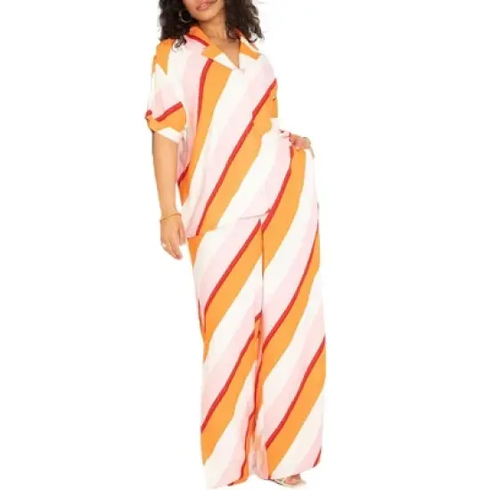 ELOQUII Women&rsquo;s Plus Size Side Slit Pant image {2}