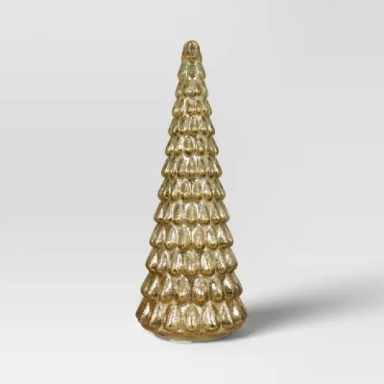 15" Christmas Mercury Glass Tiered Classic Tree Decor - Wondershop&trade; image {2}