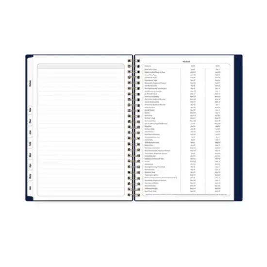 Blue Sky 5.875"x8.625" 2025-2026 Weekly/Monthly Wirebound Planner Printed Buckaroo Navy image {9}