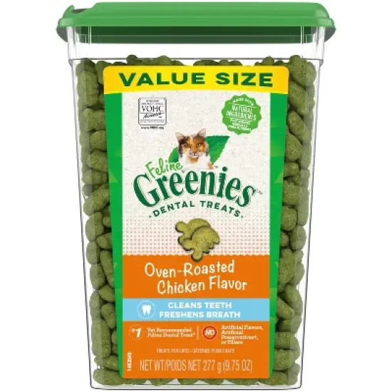 Greenies Dental Cat Treats Oven-Roasted Chicken image {15}