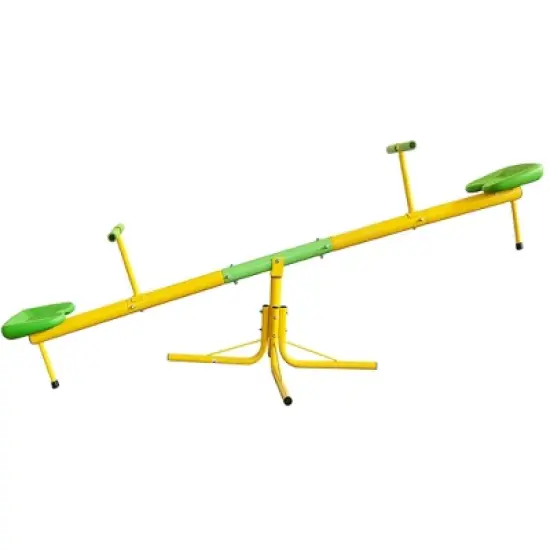 Kids Seesaw Playground Equipment Swivel Teeter Totter with 360 Degree Rotating Outdoor Fun Play Set for Kids Age 5-8 image {8}