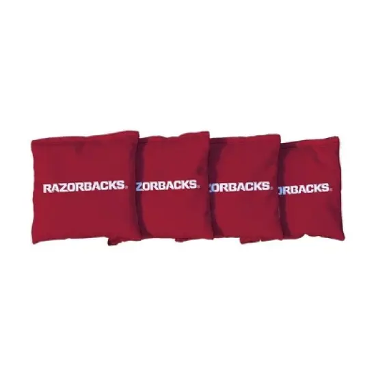 NCAA Arkansas Razorbacks Corn-Filled Cornhole Bags Red - 4pk image {1}