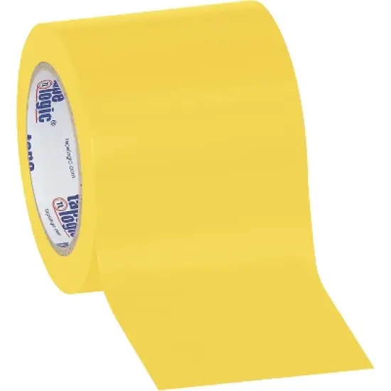 Tape Logic Solid Vinyl Safety Tape 6.0 Mil 4" x 36 yds. Yellow 12/Case T9436Y image {1}