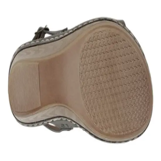 GC Shoes Foley Perforated Comfort Slingback Wedge Sandals image {4}