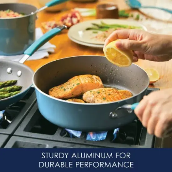 Rachael Ray Cucina 10pc Porcelain Enamel Nonstick Cookware Set image {3}