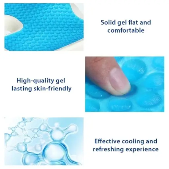 Swtroom Non-Slip Memory Foam Coccyx Pad, Relief Pain Sitting Office Chair for Long Time, Car Seat, Airplane, Gaming Chair Cushions Pad image {2}