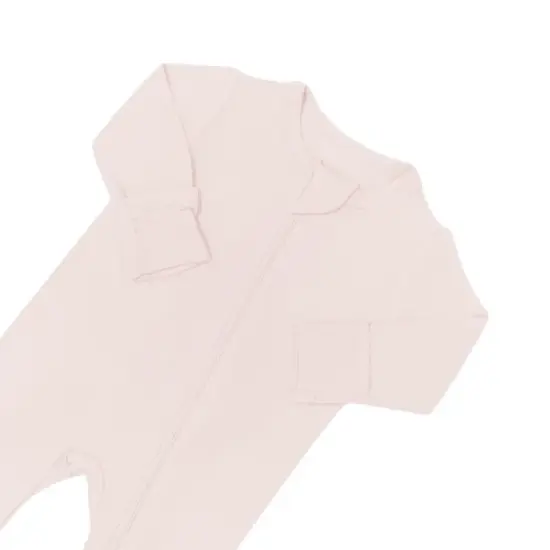Kyte Baby Zippered Footie in Blush image {7}