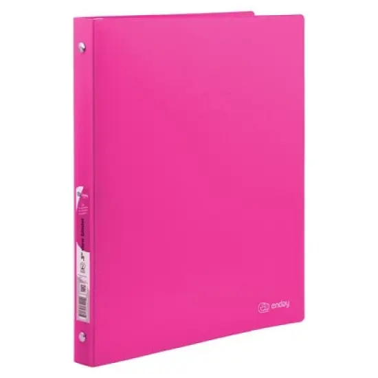 Enday 0.5" Matte Bright Color Poly 3-Ring Binder image {4}
