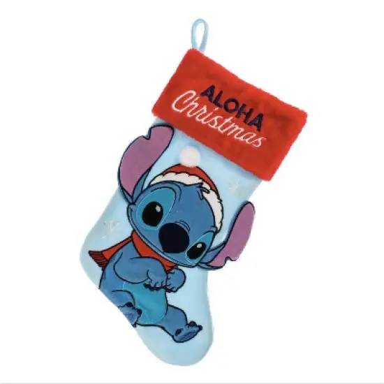 Lilo & Stitch Stitch Applique Holiday Stocking 20" image {1}