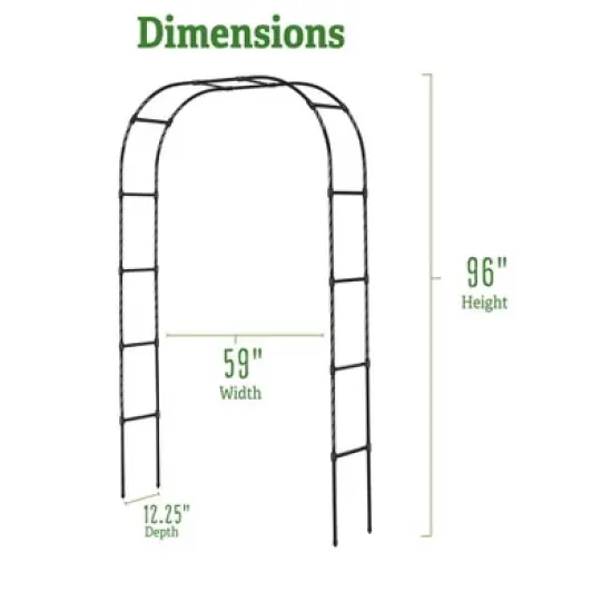 Gardener's Supply Company Titan Arch Arbor Garden Trellis | Sturdy Tall Garden Arch Plant Support for Climbing Plants, Vines and Flowers | Elegant image {2}