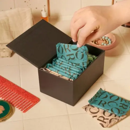 Cora Organic Cotton Bladder Liners - Long - 30ct image {2}